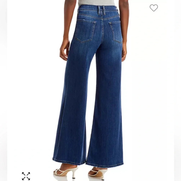 FRAME Le Palazzo High Rise Wide Leg Jeans In Orlena Size 33 - Picture 2 of 14